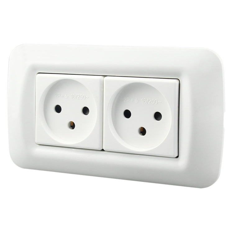 PC Panel Duplex Israel Three-Hole Wall Power Socket(Y Shape Double Plug) - Extension Socket by PMC Jewellery | Online Shopping South Africa | PMC Jewellery | Buy Now Pay Later Mobicred