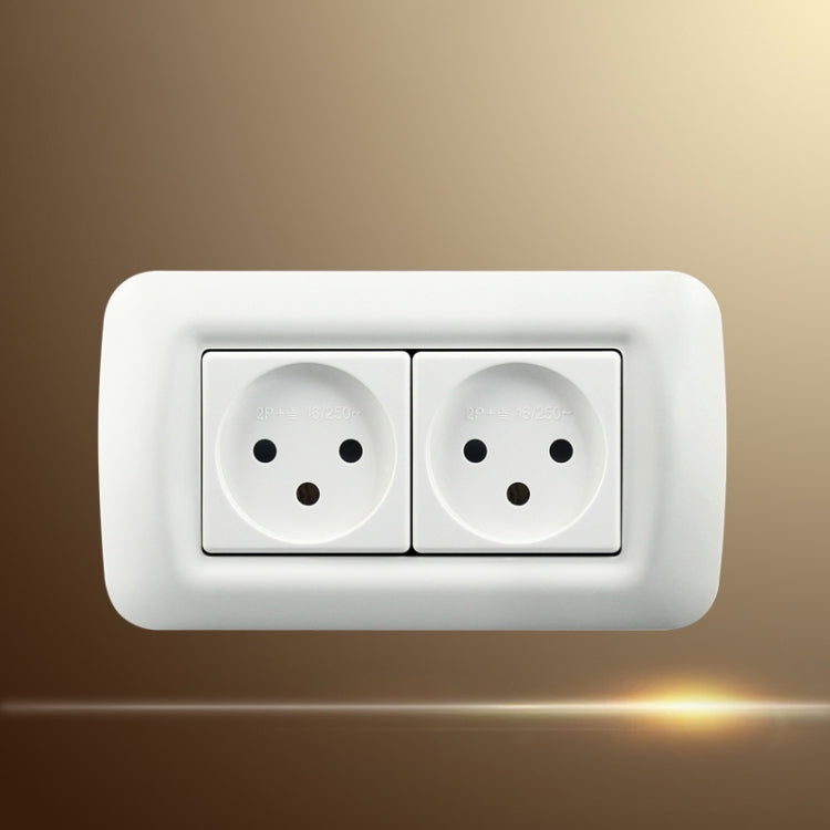 PC Panel Duplex Israel Three-Hole Wall Power Socket(Y Shape Double Plug) - Extension Socket by PMC Jewellery | Online Shopping South Africa | PMC Jewellery | Buy Now Pay Later Mobicred