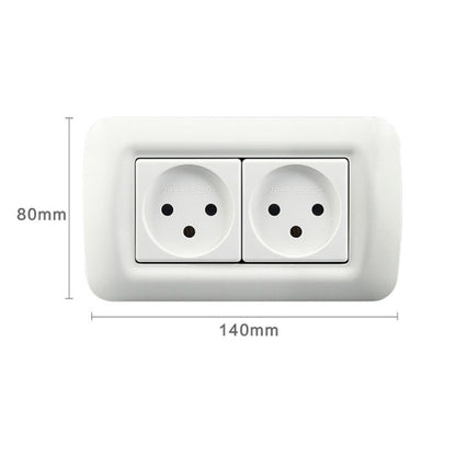 PC Panel Duplex Israel Three-Hole Wall Power Socket(Y Shape Double Plug) - Extension Socket by PMC Jewellery | Online Shopping South Africa | PMC Jewellery | Buy Now Pay Later Mobicred