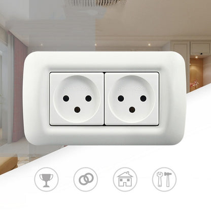 PC Panel Duplex Israel Three-Hole Wall Power Socket(Y Shape Double Plug) - Extension Socket by PMC Jewellery | Online Shopping South Africa | PMC Jewellery | Buy Now Pay Later Mobicred