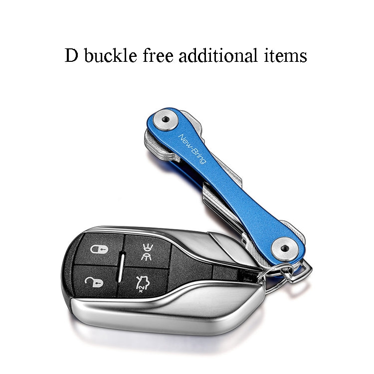 New Bring Mini Keychain Emergency Tool Multifunctional Portable Car Accessories Metal Key Storage Device(Blue Lengthening) - Key Rings by PMC TechLife | Online Shopping South Africa | PMC TechLife | Buy Now Pay Later Mobicred