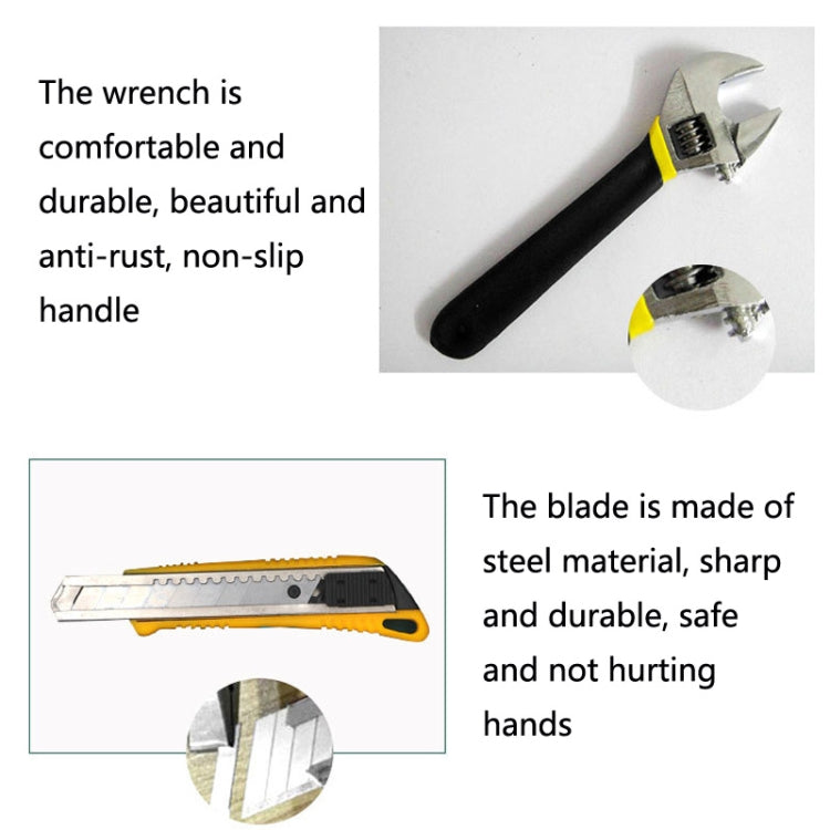 12 In 1 Car Home Dual-Use Hardware Combination Tool Set, Style: Hardcover 8012-1 - Hand Tool Sets by PMC TechLife | Online Shopping South Africa | PMC TechLife | Buy Now Pay Later Mobicred