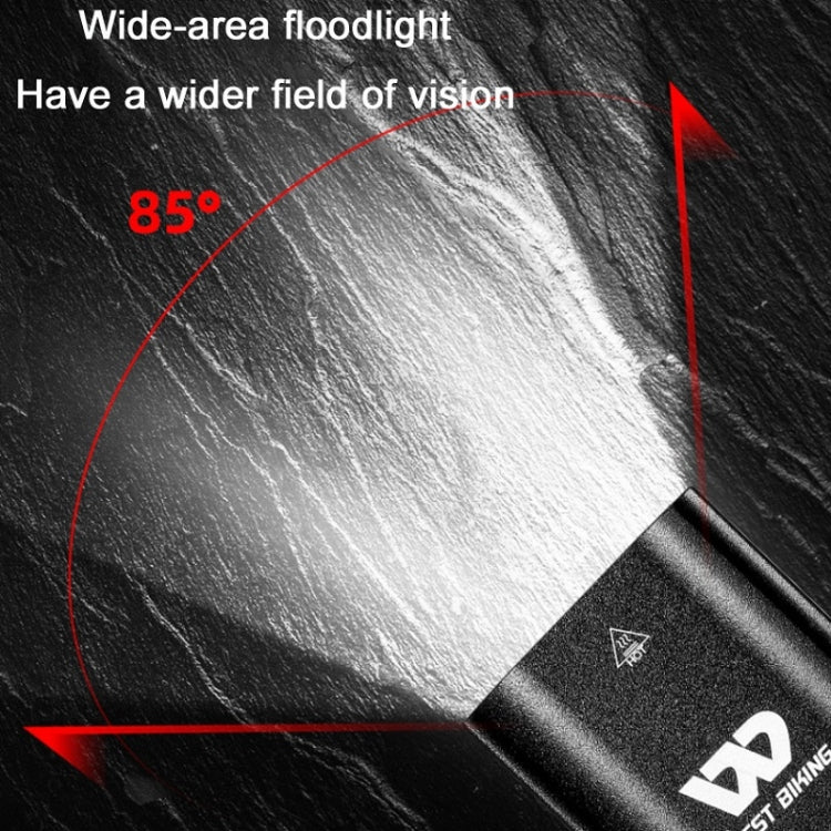WEST BIKING Bicycle Light Sensor Headlight Mountain Bike Night Riding Strong Light(Black) - Headlights by WEST BIKING | Online Shopping South Africa | PMC TechLife | Buy Now Pay Later Mobicred