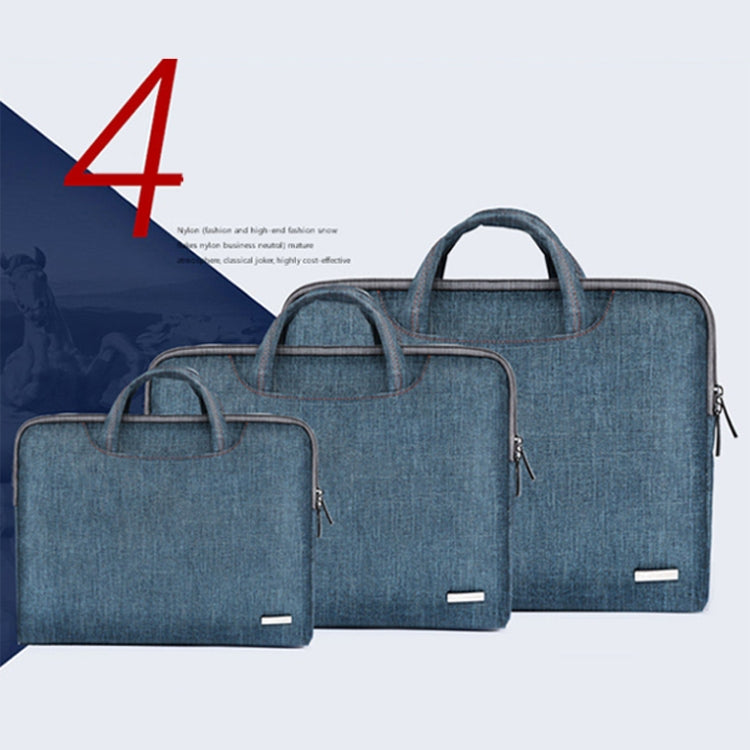 LiSEN LS-116 Simple Laptop Bag Business Laptop Liner Bag, Size: 13.3 inch(Canvas Colorful Leaves Blue) - 13.3 inch by LiSEN | Online Shopping South Africa | PMC Jewellery | Buy Now Pay Later Mobicred