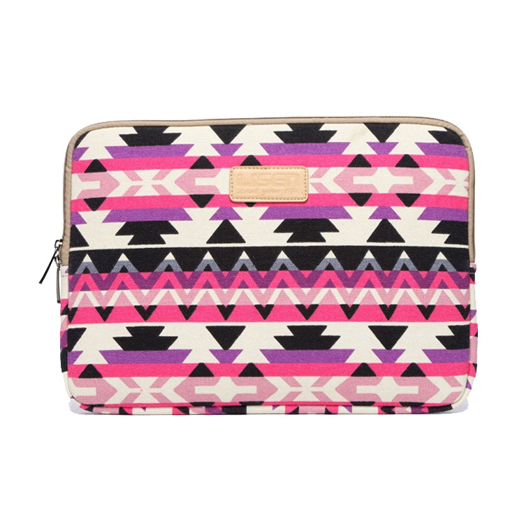 LiSEN LS-518 Lingge Pattern Laptop Computer Liner Bags, Size: 12 inch(Rose Red Pattern Geometry) - free shipping - PMC Jewellery - Order now!