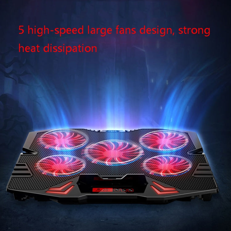 ICE COOREL K5 Laptop Radiator Computer Cooling Bracket, Colour: Touch Version (Black Red) - free shipping - PMC Jewellery - Order now!