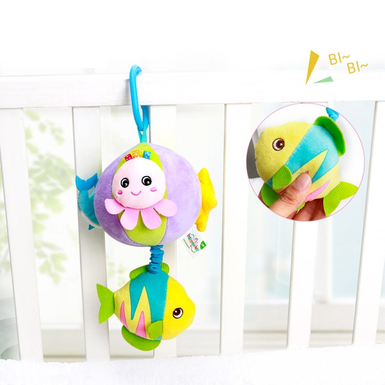 Three-dimensional Animal Baby Music Pull Bell Cloth Ball Bed Hanging Toy Baby Comfort Plush Bed Bell( Ocean Series 2A) - Baby Toys by PMC Jewellery | Online Shopping South Africa | PMC Jewellery | Buy Now Pay Later Mobicred