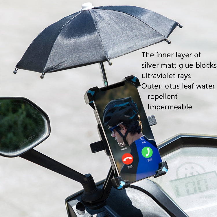 CYCLINGBOX Bicycle Mobile Phone Bracket With Parasol Rider Mobile Phone Frame, Style: Handlebar Installation (Red) - free shipping - PMC TechLife - Order now!