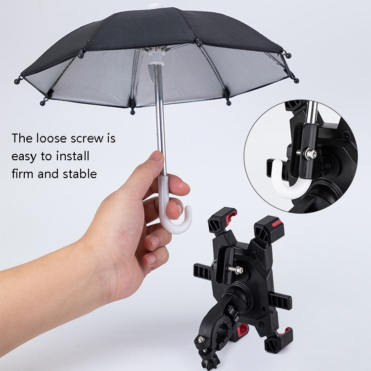 CYCLINGBOX Bicycle Mobile Phone Bracket With Parasol Rider Mobile Phone Frame, Style: Rearview Mirror Installation (Black) - free shipping - PMC TechLife - Order now!