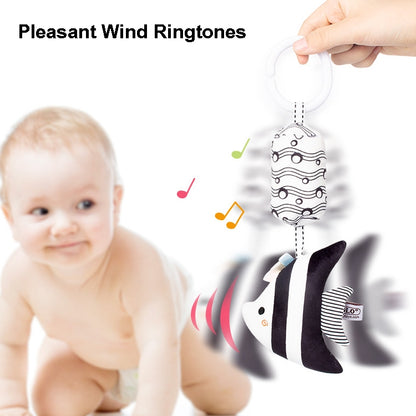 TOLOLO T168231-4 Newborn Bed Bell Early Education Toy Visually Inspires Black And White Wind Chimes Baby Bed Hanging(4D Starfish) - Baby Toys by PMC Jewellery | Online Shopping South Africa | PMC Jewellery | Buy Now Pay Later Mobicred