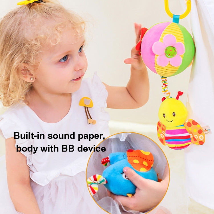 Stroller Drawstring Cloth Ball Toy Baby Soothing Hand Grab Ball Plush Bed Bell Lathe Pendant(Blue Bird) - Baby Toys by PMC Jewellery | Online Shopping South Africa | PMC Jewellery | Buy Now Pay Later Mobicred