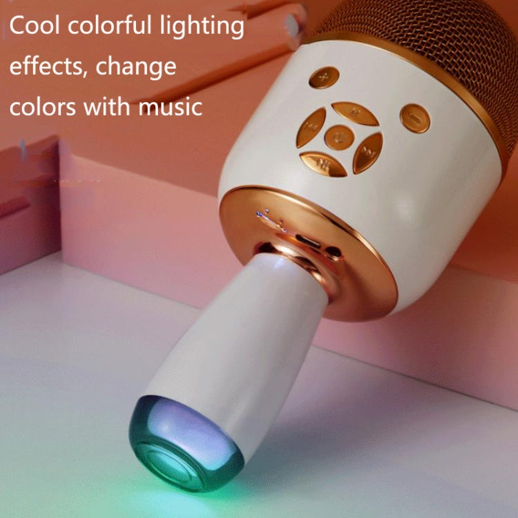 K58 Home Bluetooth Wireless Microphone With Lamp Mobile Phone K Song Children Microphone Audio(White) - Microphone by PMC Jewellery | Online Shopping South Africa | PMC Jewellery | Buy Now Pay Later Mobicred