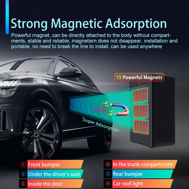 CJ280 GPS Locator Wireless Strong Magnetic Positioning Tracker, Specification: 4G 20000mAh - Car Tracker by PMC TechLife | Online Shopping South Africa | PMC TechLife | Buy Now Pay Later Mobicred