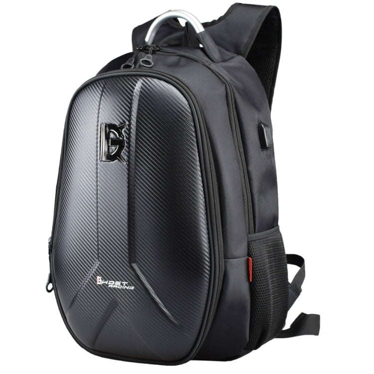 GHOST RACING GR-BB02 Men Motorcycle Riding Backpack Helmet Hard Shell Backpack Locomotive Travel Computer Bag(Black) - Bags & Luggages by GHOST RACING | Online Shopping South Africa | PMC Jewellery | Buy Now Pay Later Mobicred