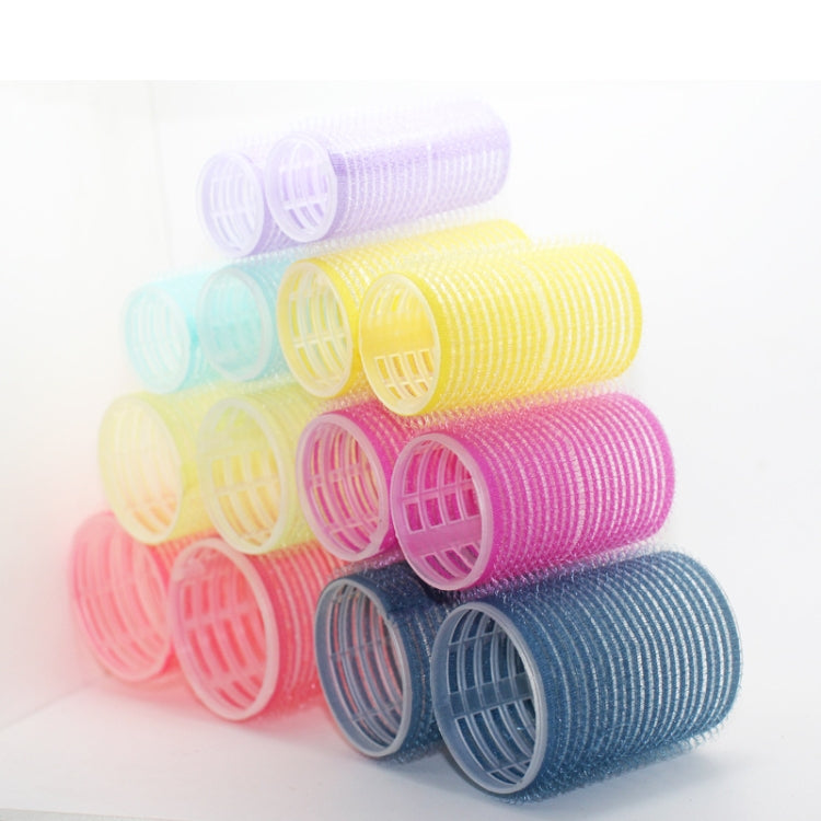12 PCS/Set Self-Adhesive Curling Iron Hair Core Fluffy Hairdressing Tool���Random Colour Delivery, Specification: 63x44mm - free shipping - PMC TechLife - Order now!