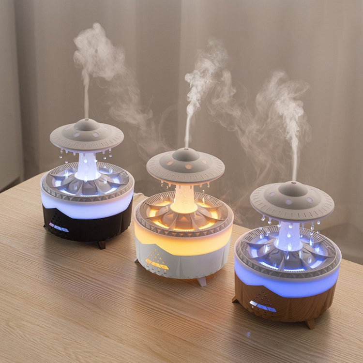UFO Water Drop Aromatherapy Humidifier Desktop Remote Control Diffuser, Plug: UK Plug(Black) - free shipping - PMC TechLife - Order now!