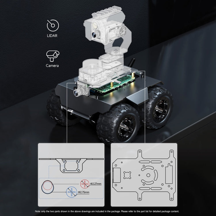 Waveshare WAVE ROVER Flexible Expandable 4WD Mobile Robot Chassis, Onboard ESP32 Module(UK Plug) - free shipping - PMC TechLife - Order now!