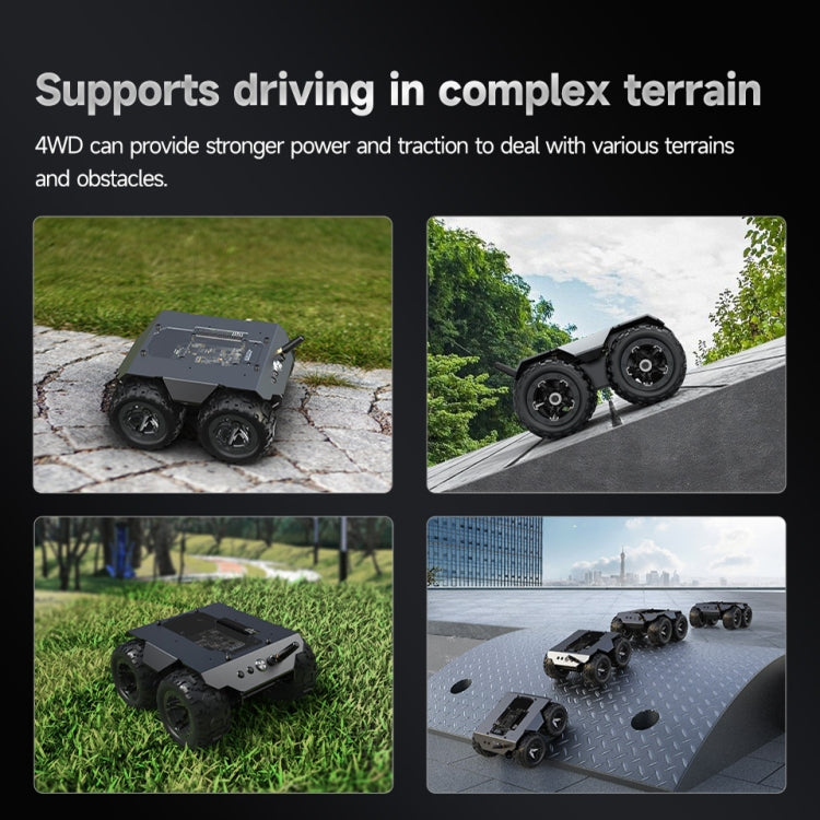 Waveshare WAVE ROVER Flexible Expandable 4WD Mobile Robot Chassis, Onboard ESP32 Module(UK Plug) - free shipping - PMC TechLife - Order now!