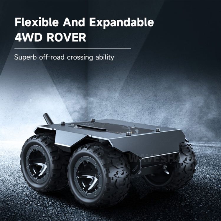 Waveshare WAVE ROVER Flexible Expandable 4WD Mobile Robot Chassis, Onboard ESP32 Module(UK Plug) - free shipping - PMC TechLife - Order now!