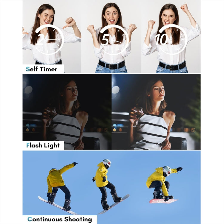 DC308 2.8-Inch 4K HD Front And Rear Dual-Camera 16X Zoom Digital Camera UK Plug(Black) - free shipping - PMC Jewellery - Order now!