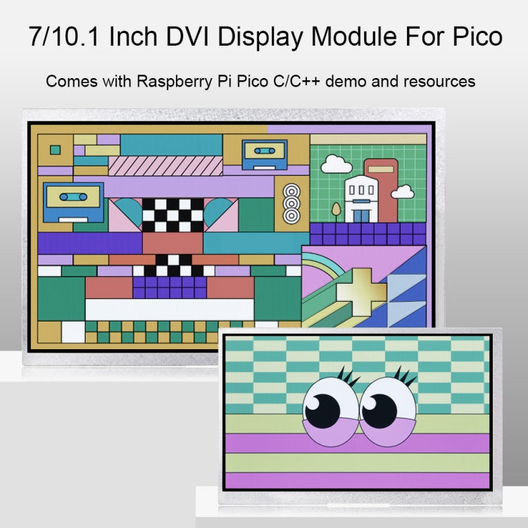 10.1 Inch Waveshare For Raspberry Pi Pico 1024×600 Pixel IPS Panel DVI Display Module - LCD & LED Display Module by Waveshare | Online Shopping South Africa | PMC Jewellery | Buy Now Pay Later Mobicred