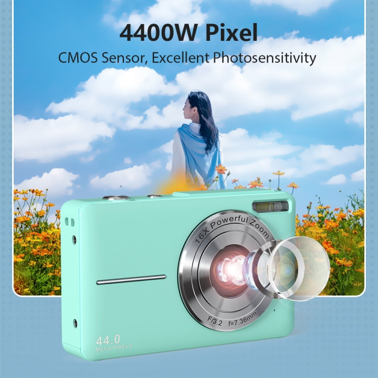 DC403L-AF 2.4-Inch 16X Zoom HD Digital Camera Mini Children Photography Camera UK Plug(Green) - Children Cameras by PMC Jewellery | Online Shopping South Africa | PMC Jewellery | Buy Now Pay Later Mobicred