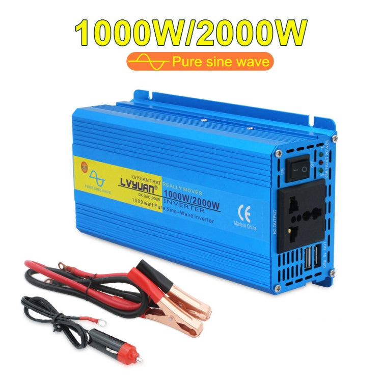 LVYUAN  2000W Car Home Pure Sine Wave Solar Inverter, Specification: 12V To 220V -  by PMC TechLife | Online Shopping South Africa | PMC TechLife | Buy Now Pay Later Mobicred