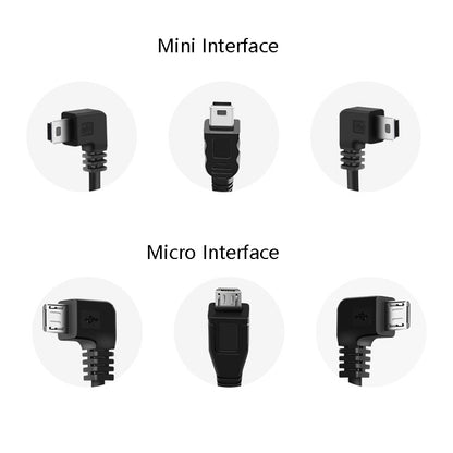 H516 Recording Step-down Line Shrinkage Video Car Charger Line Parking Monitoring Three-Core Power Cord, Model: With Fuse(Mini Left Elbow) - Cables & Connectors by PMC Jewellery | Online Shopping South Africa | PMC Jewellery | Buy Now Pay Later Mobicred