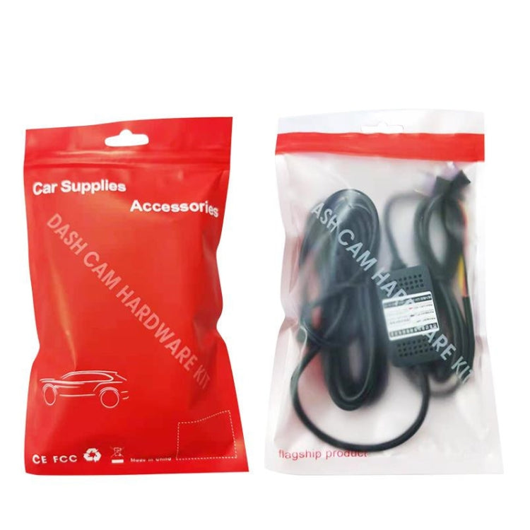 H516 Recording Step-down Line Shrinkage Video Car Charger Line Parking Monitoring Three-Core Power Cord, Model: Without Fuse(Mini Right Elbow) - Cables & Connectors by PMC Jewellery | Online Shopping South Africa | PMC Jewellery | Buy Now Pay Later Mobicred