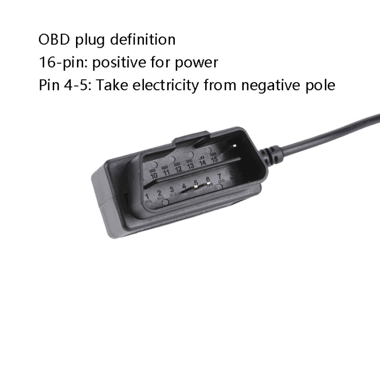 H508 OBD Car Charger Driving Recorder Power Cord 12/24V To 5V With Switch Low Pressure Protection Line, Specification: Micro Straight - Cables & Connectors by PMC Jewellery | Online Shopping South Africa | PMC Jewellery | Buy Now Pay Later Mobicred