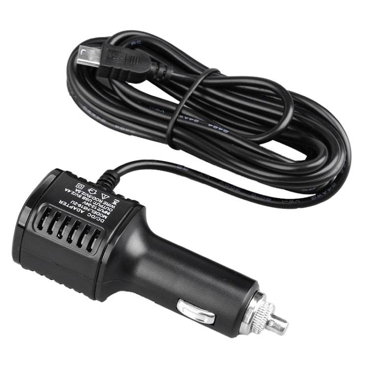 H519 Car Charger Driving Recorder Power Cord Dual USB With Display Charging Line, Specification: Mini Straight - Cigar Socket by PMC Jewellery | Online Shopping South Africa | PMC Jewellery | Buy Now Pay Later Mobicred