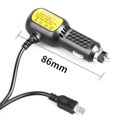 2 PCS H515 Car Charger Driving Recorder Power Cord Navigation With USB Port Cigarette Lighter Vehicle Charging Wire, Specification: Line 2.5A+USB 2.4A(Micro Right Elbow) - Cigar Socket by PMC Jewellery | Online Shopping South Africa | PMC Jewellery | Buy Now Pay Later Mobicred