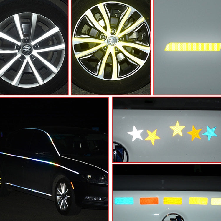 Motorcycle Bicycle broach Reflective Sticker Children Balance Scooter Luminous Sticker(Triangular Fluorescent Yellow) - Decorative Accessories by PMC TechLife | Online Shopping South Africa | PMC TechLife | Buy Now Pay Later Mobicred