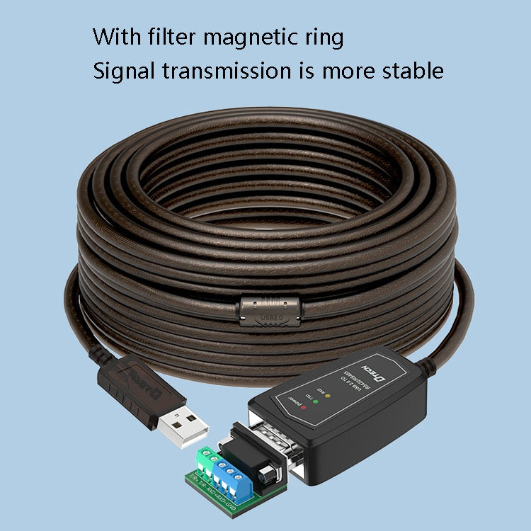 DTECH DT-5019 USB to RS485 / RS422 Conversion Cable, FT232 Chip, Length: 0.5m - RS485 / RS232 Series by DTECH | Online Shopping South Africa | PMC TechLife | Buy Now Pay Later Mobicred