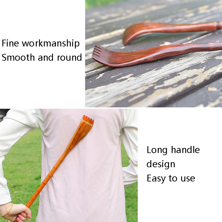 BQR01 Back Scratcher Long Handle Wooden Massage Scratcher, Style: Round Red - free shipping - PMC TechLife - Order now!
