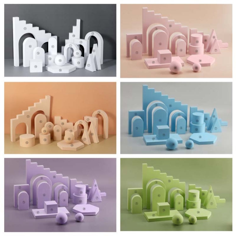 16 In 1 Photography Geometry Foam Cube Photo Studio Props(White) - Geometric Props by PMC TechLife | Online Shopping South Africa | PMC TechLife | Buy Now Pay Later Mobicred