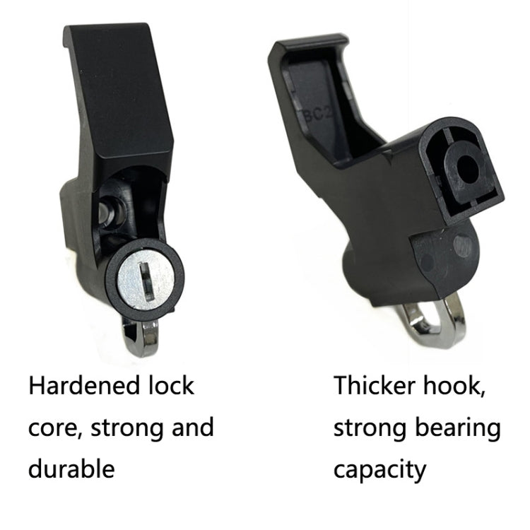 3 Sets Motorcycle Helmet Fixed Lock Hook(Black) - Helmets by PMC Jewellery | Online Shopping South Africa | PMC Jewellery | Buy Now Pay Later Mobicred