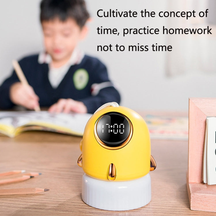 TW-L47 Small Rocket Portable Clock LED Projection Lamp(Beige) - Novelty Clock by PMc TechLife | Online Shopping South Africa | PMc TechLife | Buy Now Pay Later Mobicred