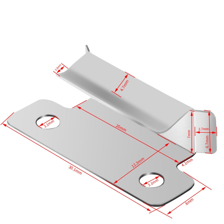 10 PCS 3D Printer Lattice Glass Stainless Steel Clamp - Parts by PMC Jewellery | Online Shopping South Africa | PMC Jewellery | Buy Now Pay Later Mobicred