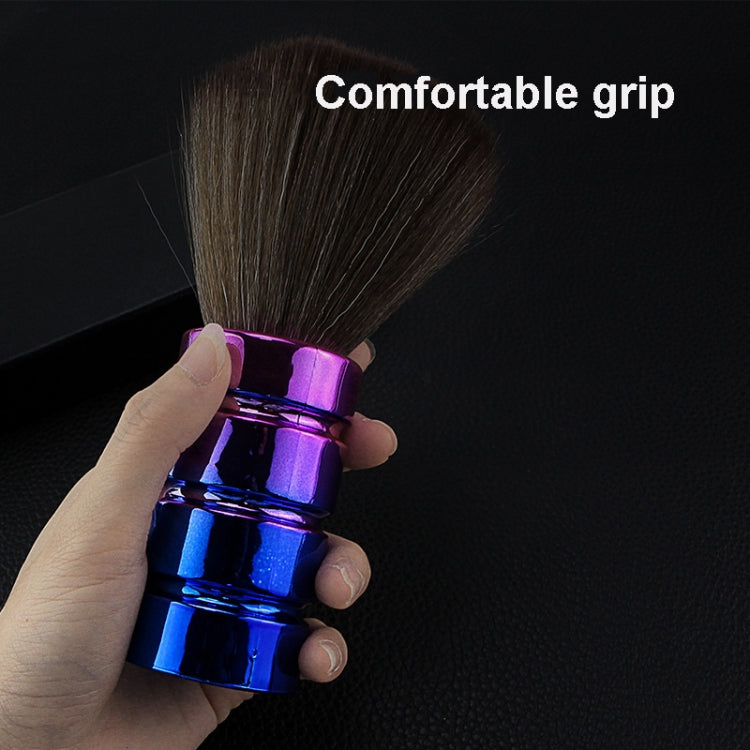 Electroplating Broken Hair Brush Haircut Neck Cleaning Brush(Two-section Gold) - free shipping - PMC TechLife - Order now!