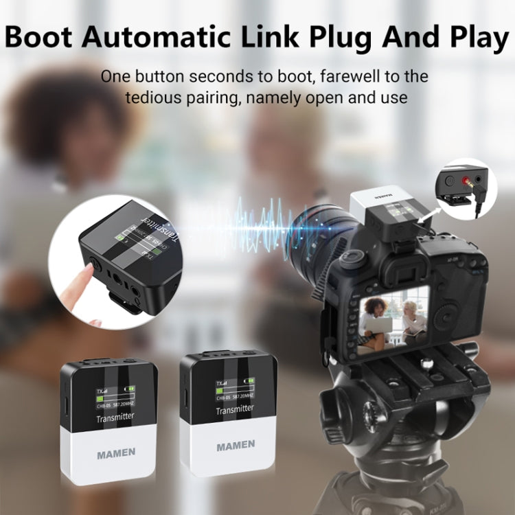 MAMEN KT-W1 Live Single-Reverse Camera Microphone, Specification: 1 in 1 - free shipping - PMC TechLife - Order now!
