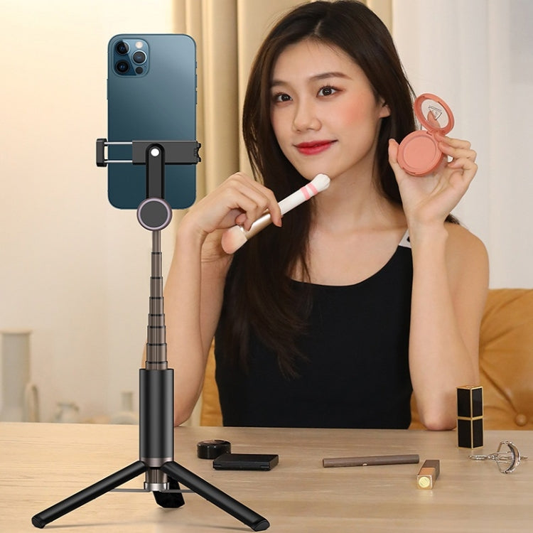 CYKE N-MY Integrated Tripod Bluetooth Live Selfie Stick(Black) - Selfie Sticks by CYKE | Online Shopping South Africa | PMC Jewellery | Buy Now Pay Later Mobicred