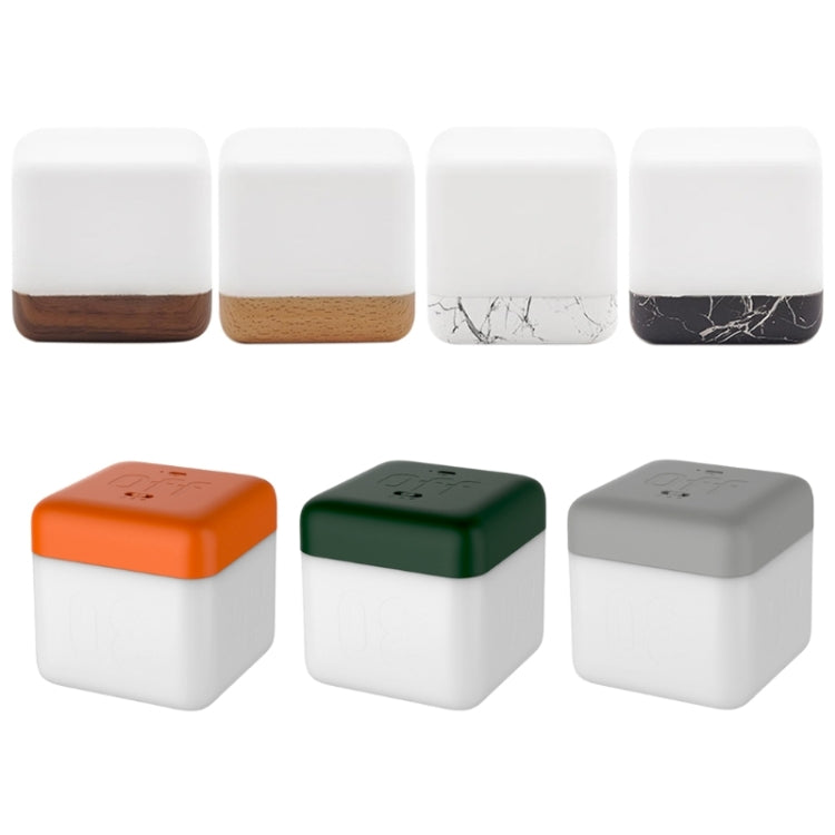 Square Flip Polyhedral Timing Night Light(Green) - Night Lights by PMc TechLife | Online Shopping South Africa | PMc TechLife | Buy Now Pay Later Mobicred