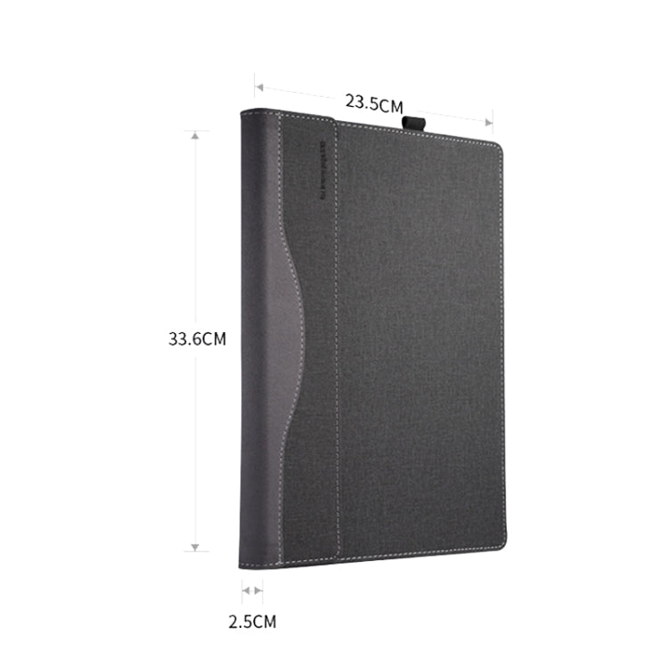 Laptop PU Leather Protective Case For Lenovo Yoga 520-14(Dark Gray) - 14.1 inch by PMC TechLife | Online Shopping South Africa | PMC TechLife