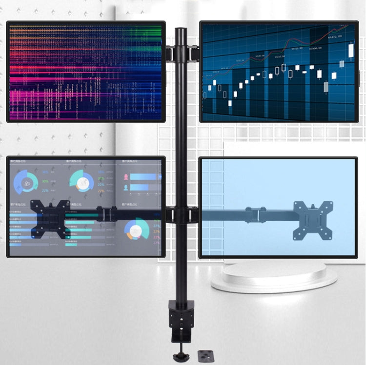 Desktop Lifting Monitor Stand Bracket Four Screen Table Clip - TV Brackets & Mounts by PMC Jewellery | Online Shopping South Africa | PMC Jewellery | Buy Now Pay Later Mobicred