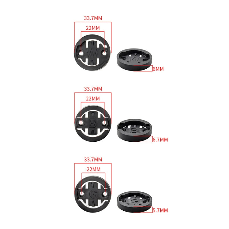 3 PCS Mountain Road Bike Stopwatch Conversion Seat For Wahoo - Holders by PMC TechLife | Online Shopping South Africa | PMC TechLife | Buy Now Pay Later Mobicred