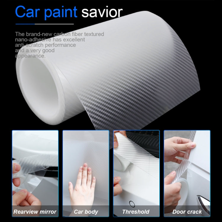 20cm x 3m Car Carbon Fiber Bumper Anti-Collision Strip - Anti Collision Sticker by PMC TechLife | Online Shopping South Africa | PMC TechLife | Buy Now Pay Later Mobicred