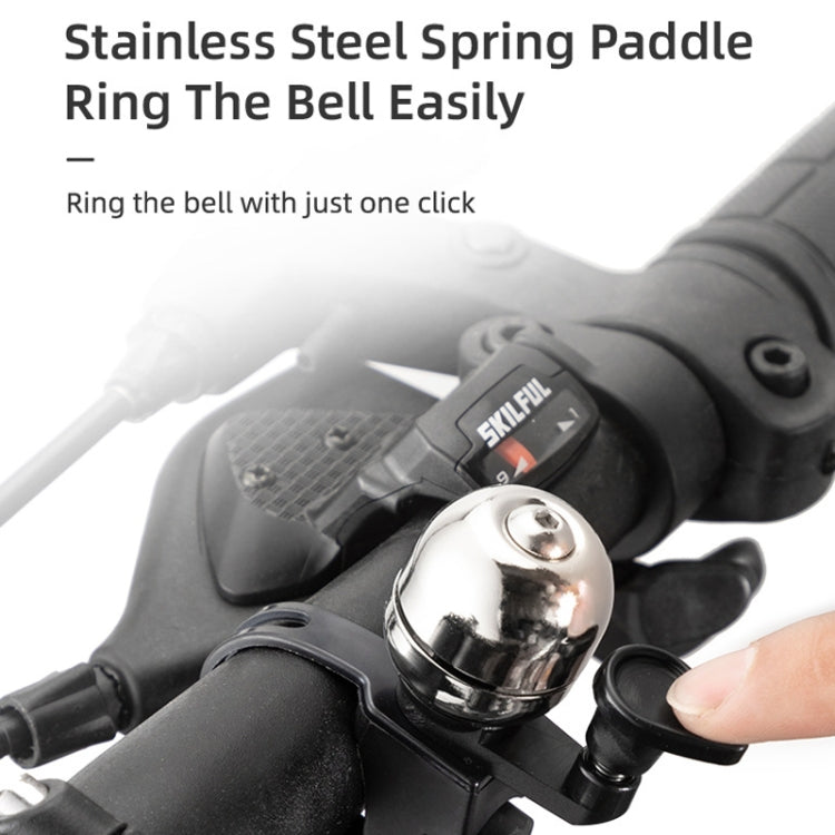 BG-201501 Bicycle Retro Mini Ball Bell(Black) - Bicycle Bells by PMC TechLife | Online Shopping South Africa | PMC TechLife | Buy Now Pay Later Mobicred