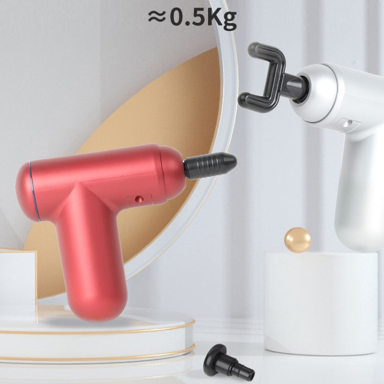 J12A Mini Vibrating Massage Button Type Fascia Gun, Specification: Red - free shipping - PMC TechLife - Order now!