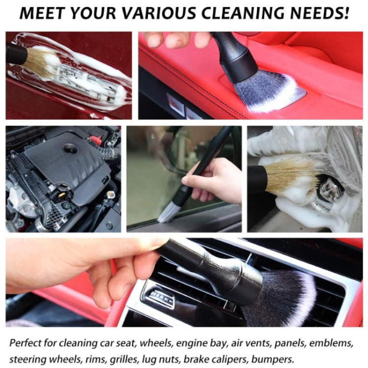 Car Air Conditioner Outlet Brush Interior Cleaning Soft Brush, Specification: Small+Large(Blue) - Car washing supplies by PMC TechLife | Online Shopping South Africa | PMC TechLife | Buy Now Pay Later Mobicred